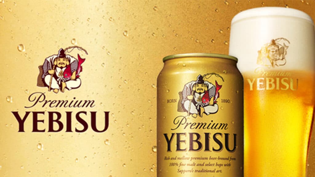 Yebisu Japanese beer