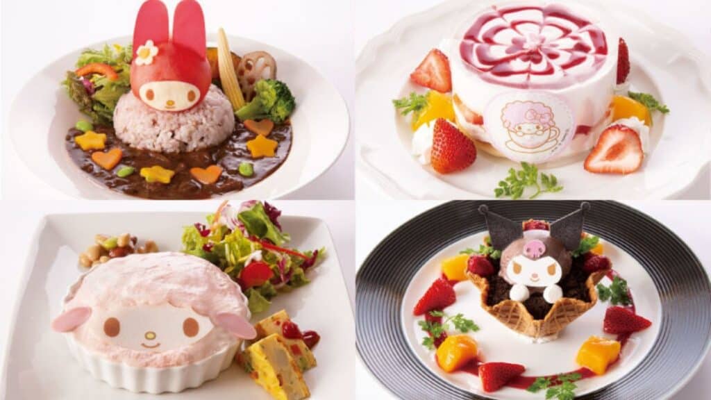 Find Kawaii Collaboration Cafes in Tokyo My Melody Cafe desserts