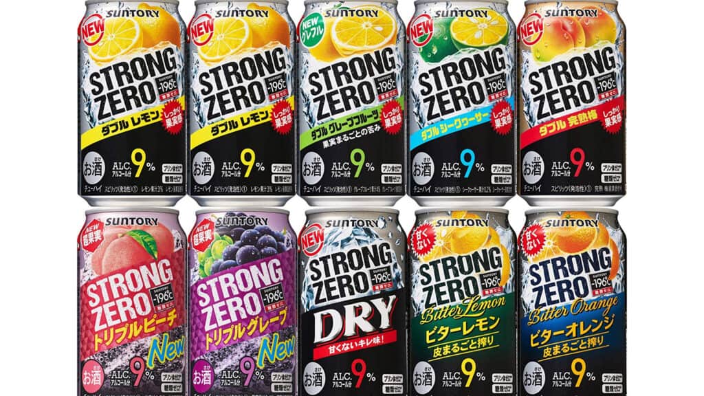 Strong Zero drinks