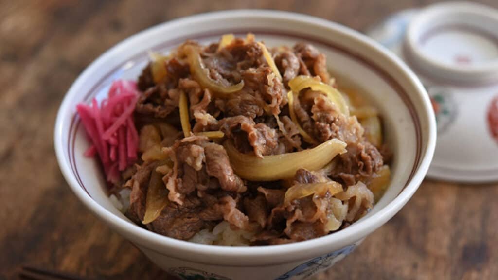 Drunk food option for Japan Beef Bowl Gyudon