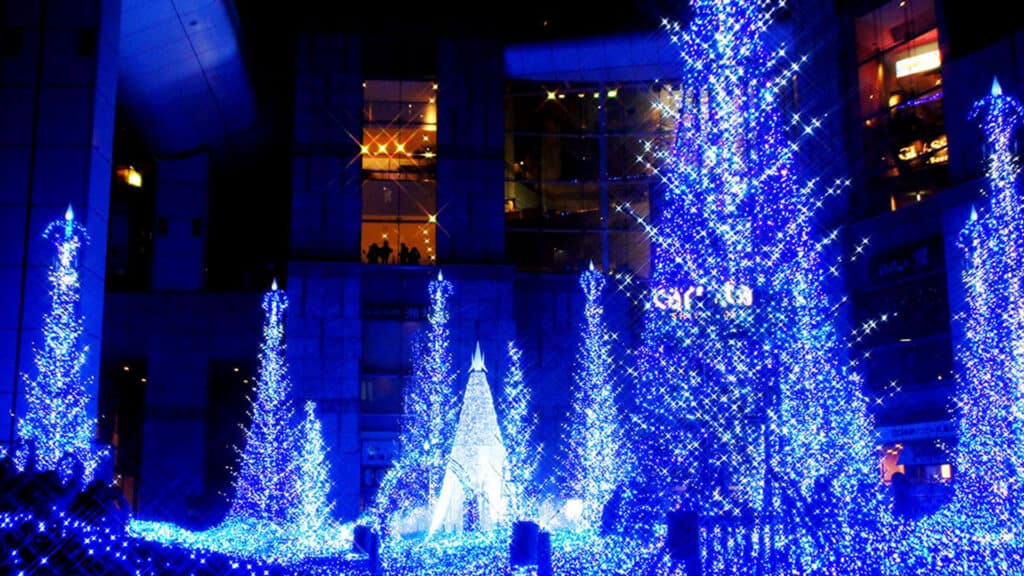 Illuminations, Colourful LED Light Festivals in Tokyo Shiodome Illumination Tokyo Japan