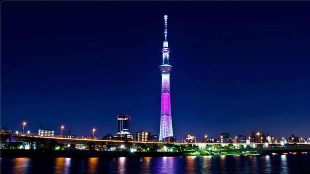 Illuminations, Colourful LED Light Festivals in Tokyo Tokyo Sky Tree illumination at night in Tokyo