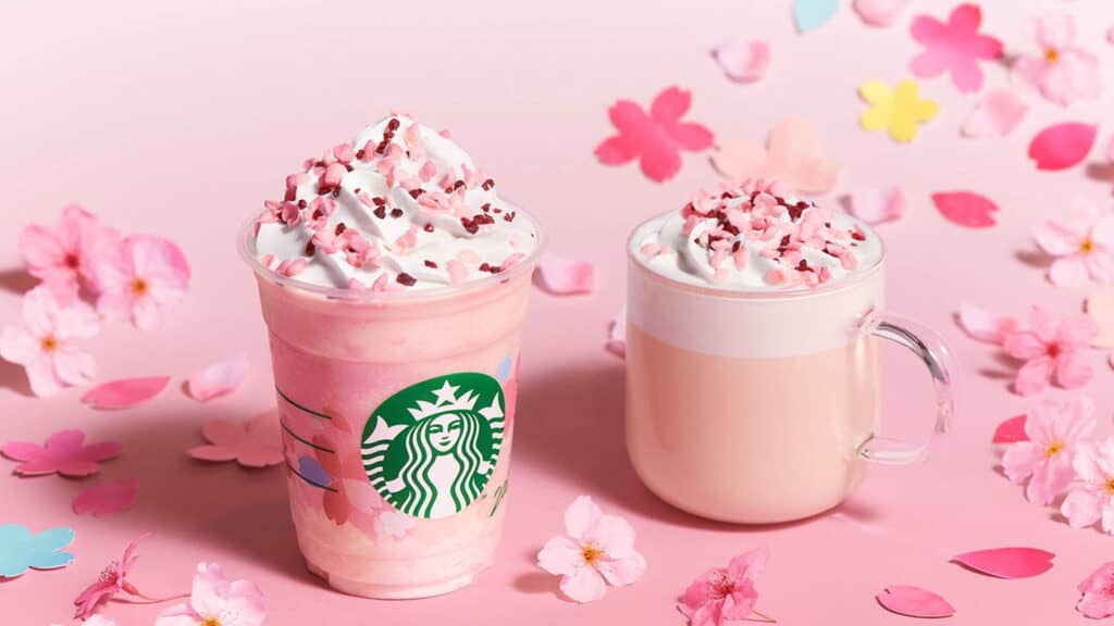 Spring has Sprung, how to enjoy Spring in Tokyo, 2020 Starbucks cherry blossom sakura flavoured frappacino