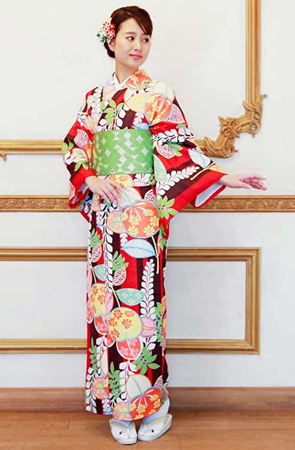 Japanese kimono inspired clothing