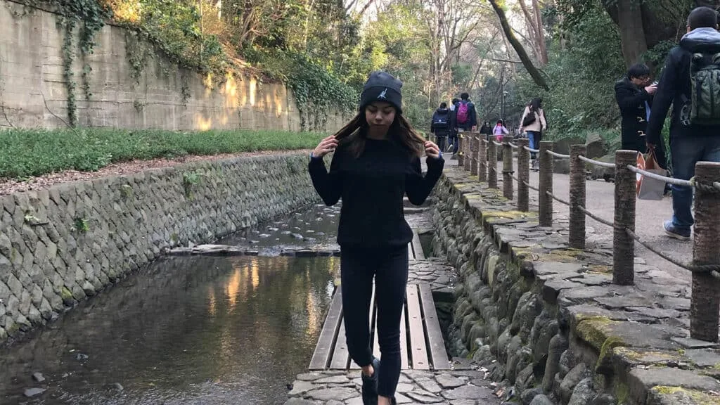 Lana walking in Japan nature.jpg