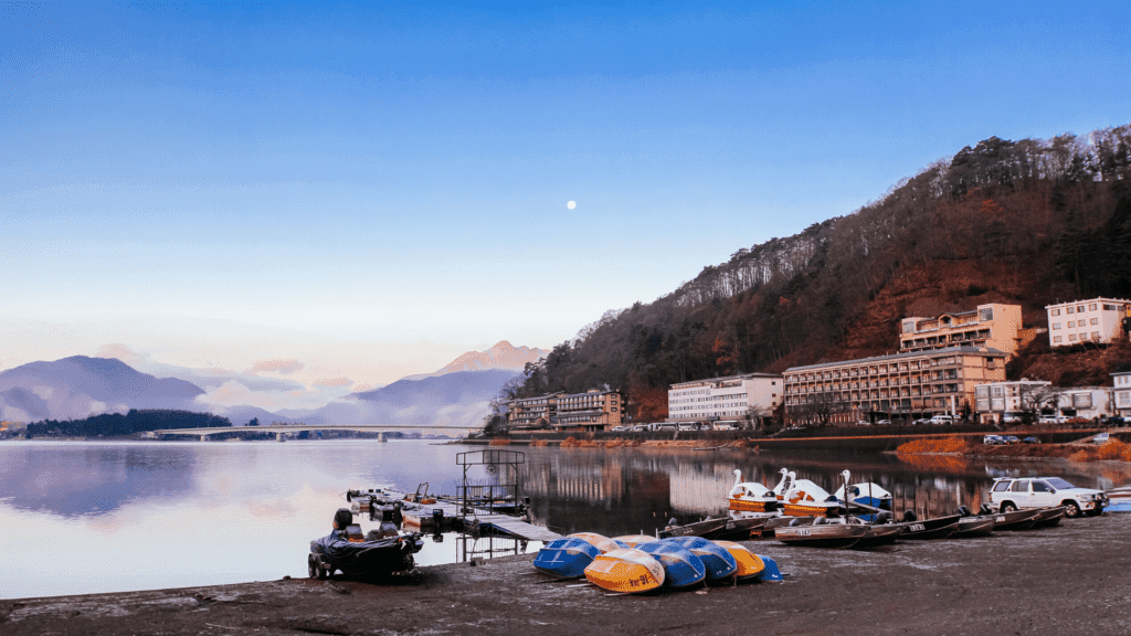 Lake Kawaguchi near Mt Fuji for nature in Japan