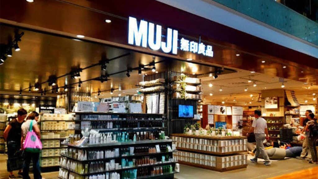 Muji shopping in Japan