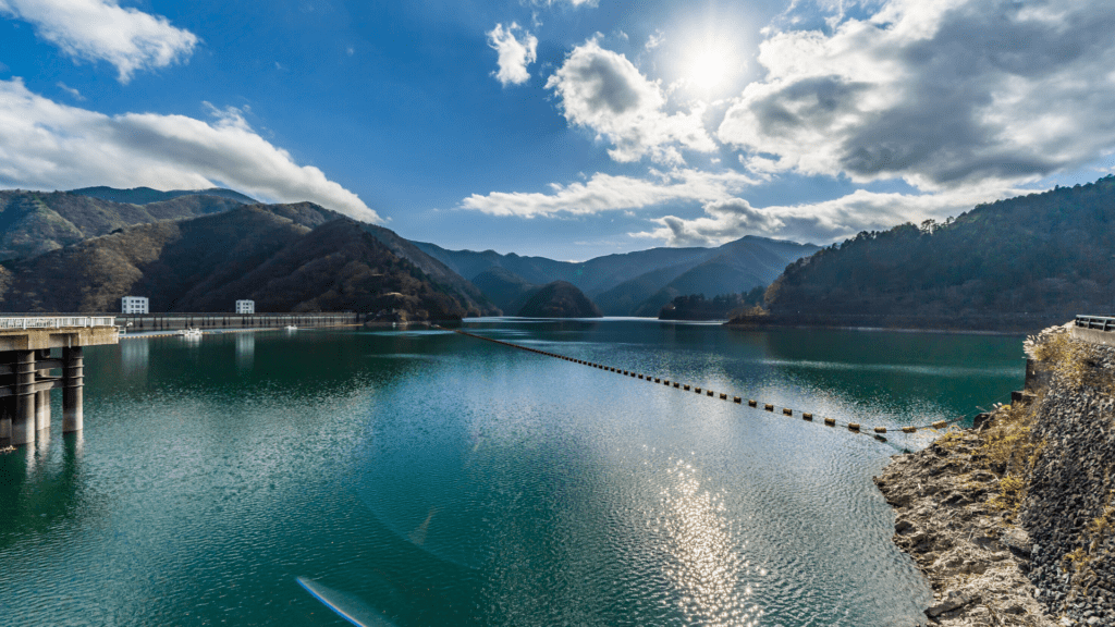 Okutama Lake in Japan for nature lovers