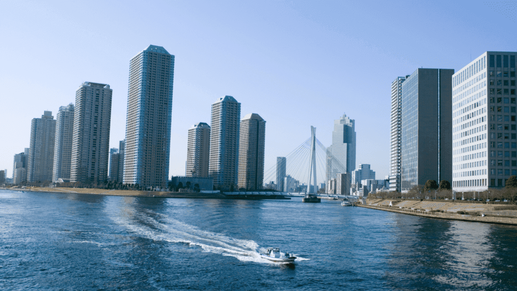 Sumida river in Japan