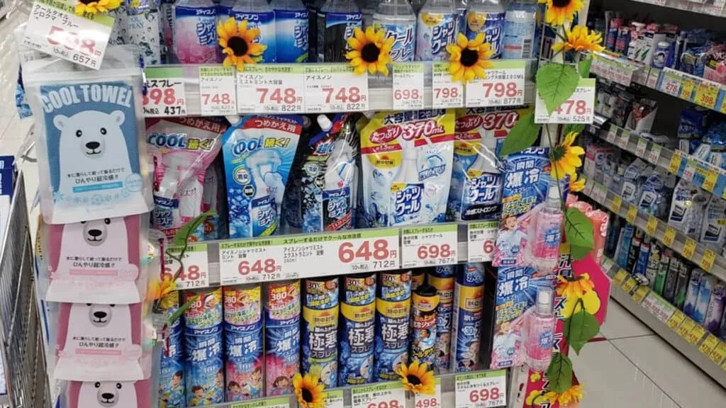 Summer in Japan cold products