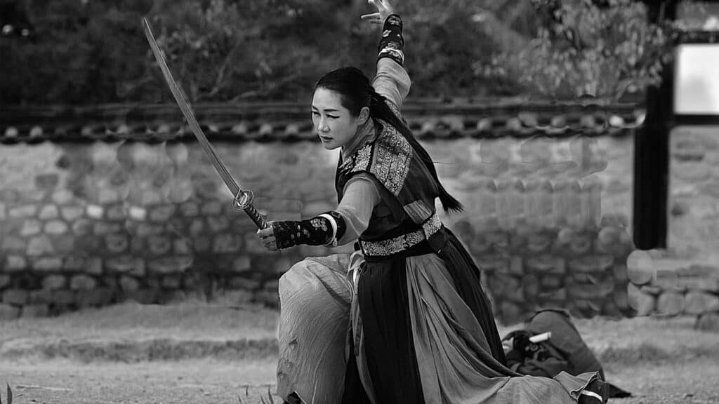 Japanese Culture The Way of the Samurai black and white