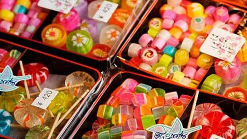 Japanese candy as souvenirs