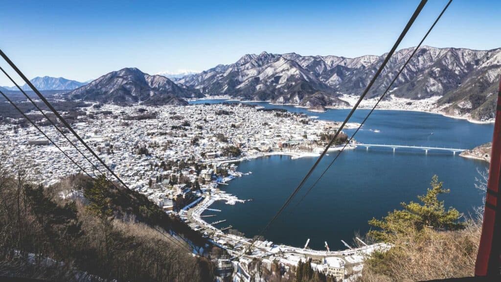 Things to do around Mount Fuji: Kawaguchiko Ropeway fuji viewpoint