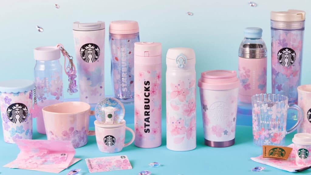 Sakura starbucks in Japan