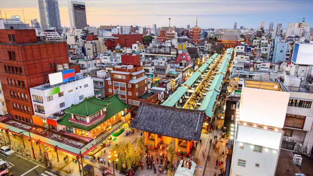 Sightseeing in Asakusa Japan