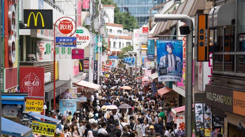 Sightseeing in Harajuku Japan