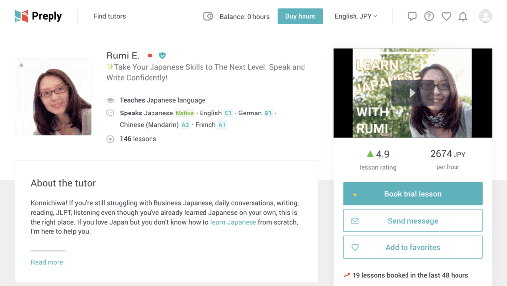 Japanese Preply tutors