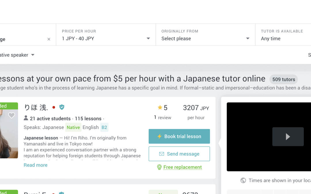 Preply review: Honest review on this Japanese language platform