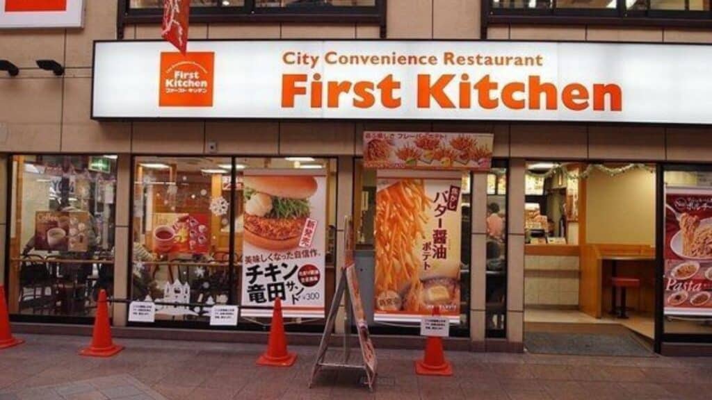 Fast food chains in Japan First kitchen