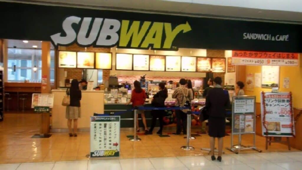 Fast food chains in Japan Subway