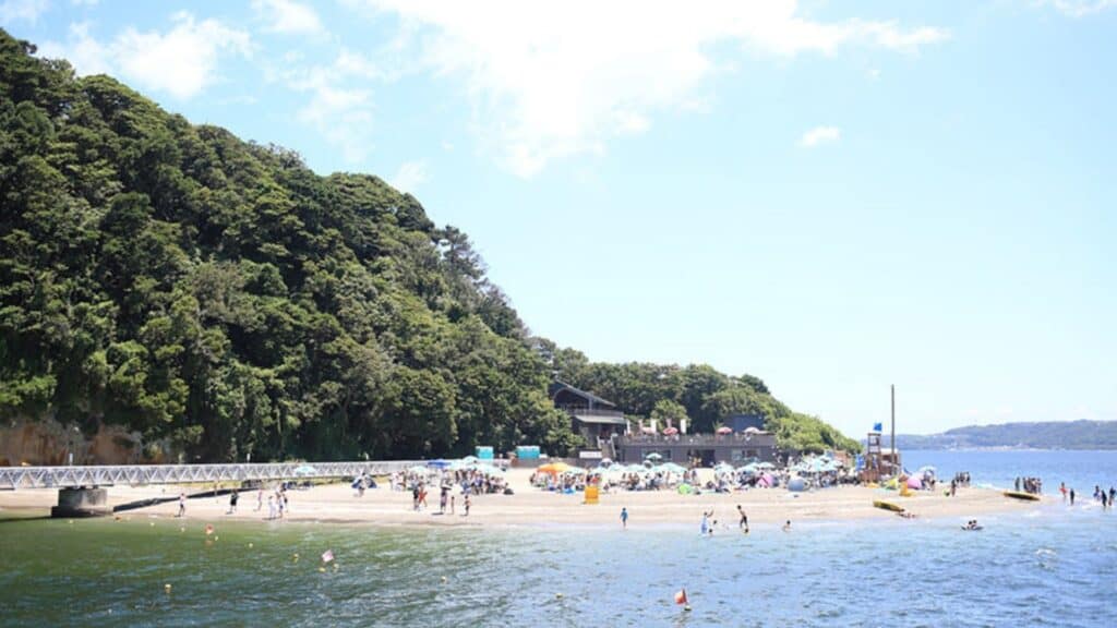 Beaches near Tokyo Sarushima beach
