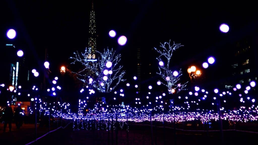 8 Best Winter illuminations in Japan Sapporo white illumination