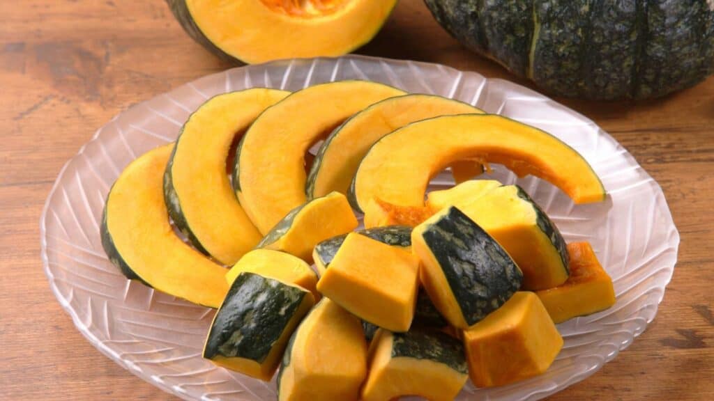 What to eat in Autumn Japanese food kabocha pumpkin