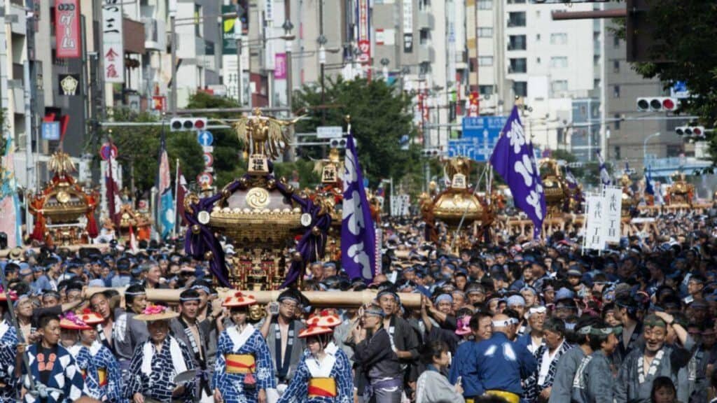 autumn festivals in japan hachiman matsuri festival