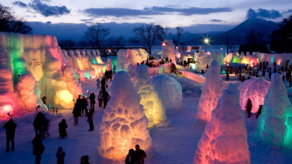 8 Best Winter festivals Lake Shikotsu ice festival 1