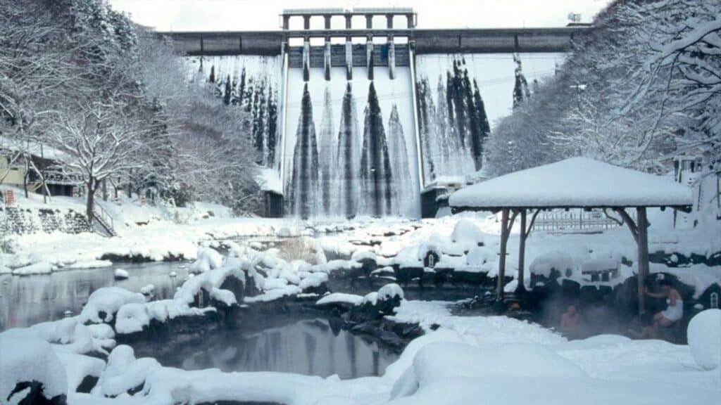 Where to visit in winter in Japan Sounkyo Onsen