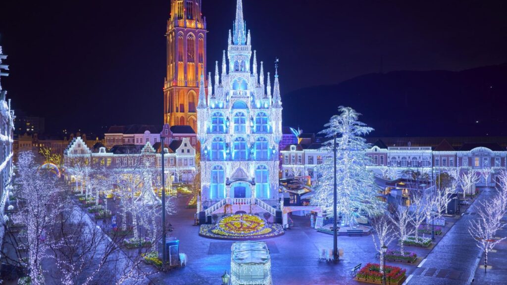 29 Best Winter illuminations in Japan Huis Ten Bosch “Kingdom of Light”