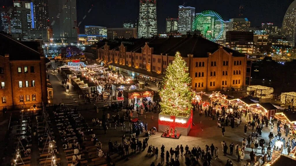 9 Christmas Markets in Japan you Should Visit in 2024: Christmas Market in Yokohama Red Brick Warehouse