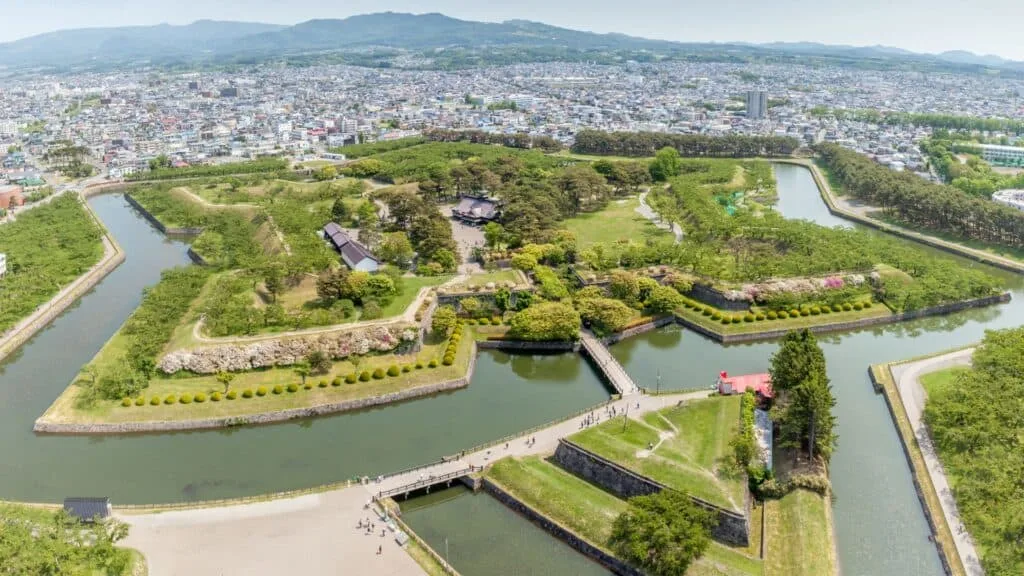 Cherry Blossoms in Japan Goryokaku Park