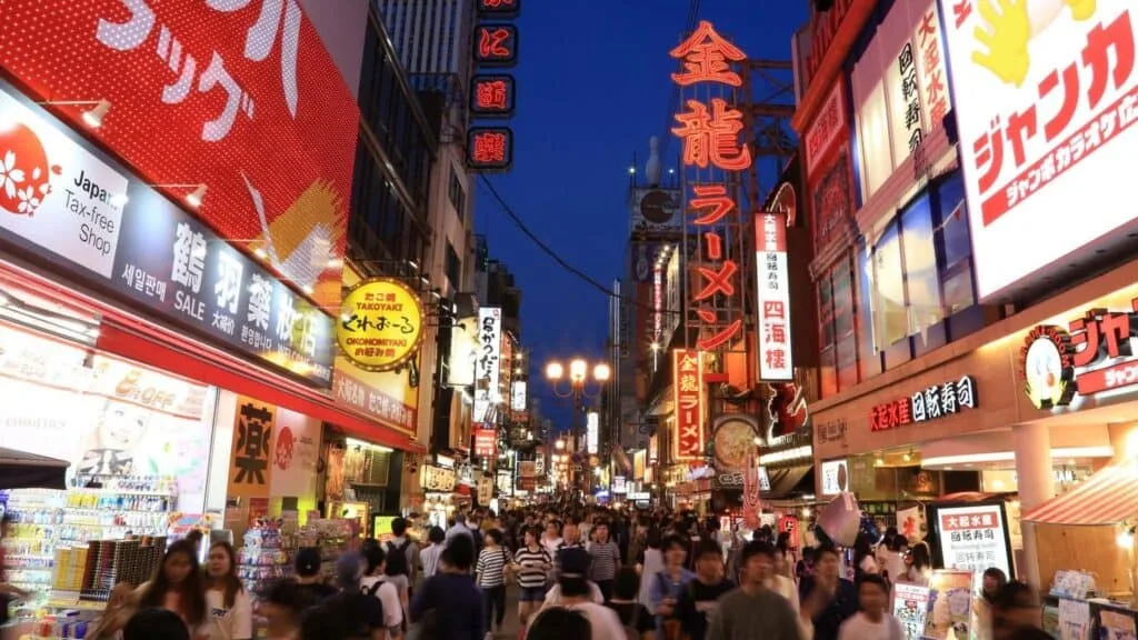 Japan 1-week Itinerary Street food in Dotonbori