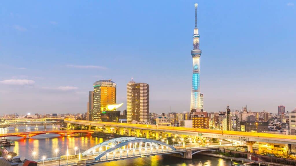 10-day Japan itinerary: Day 1: Tokyo - Tokyo Skytree skyline