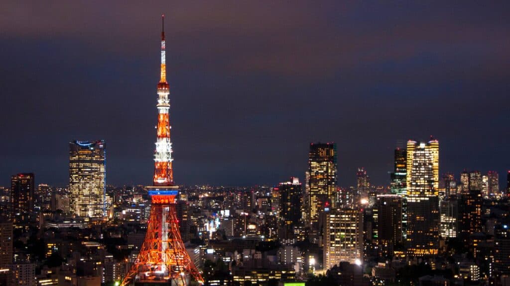 Tokyo Tower at night