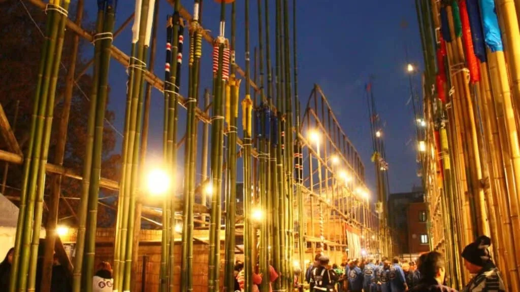Best December Events in Japan Festival of Kanto_ Koga Lantern Pole Fir Festival