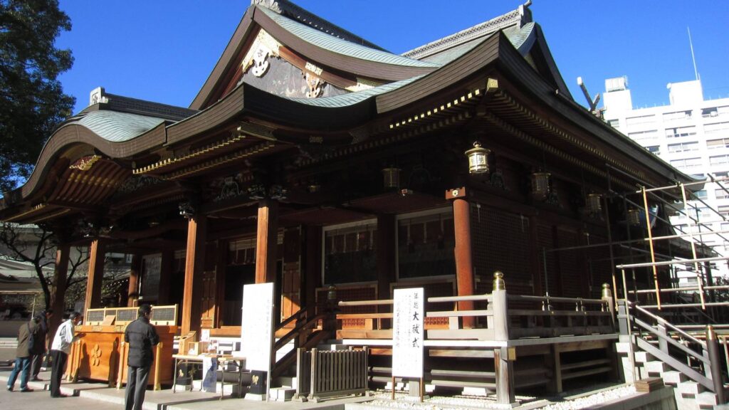 Hatsumode in Tokyo Yushima Tenmangu Shrine 1