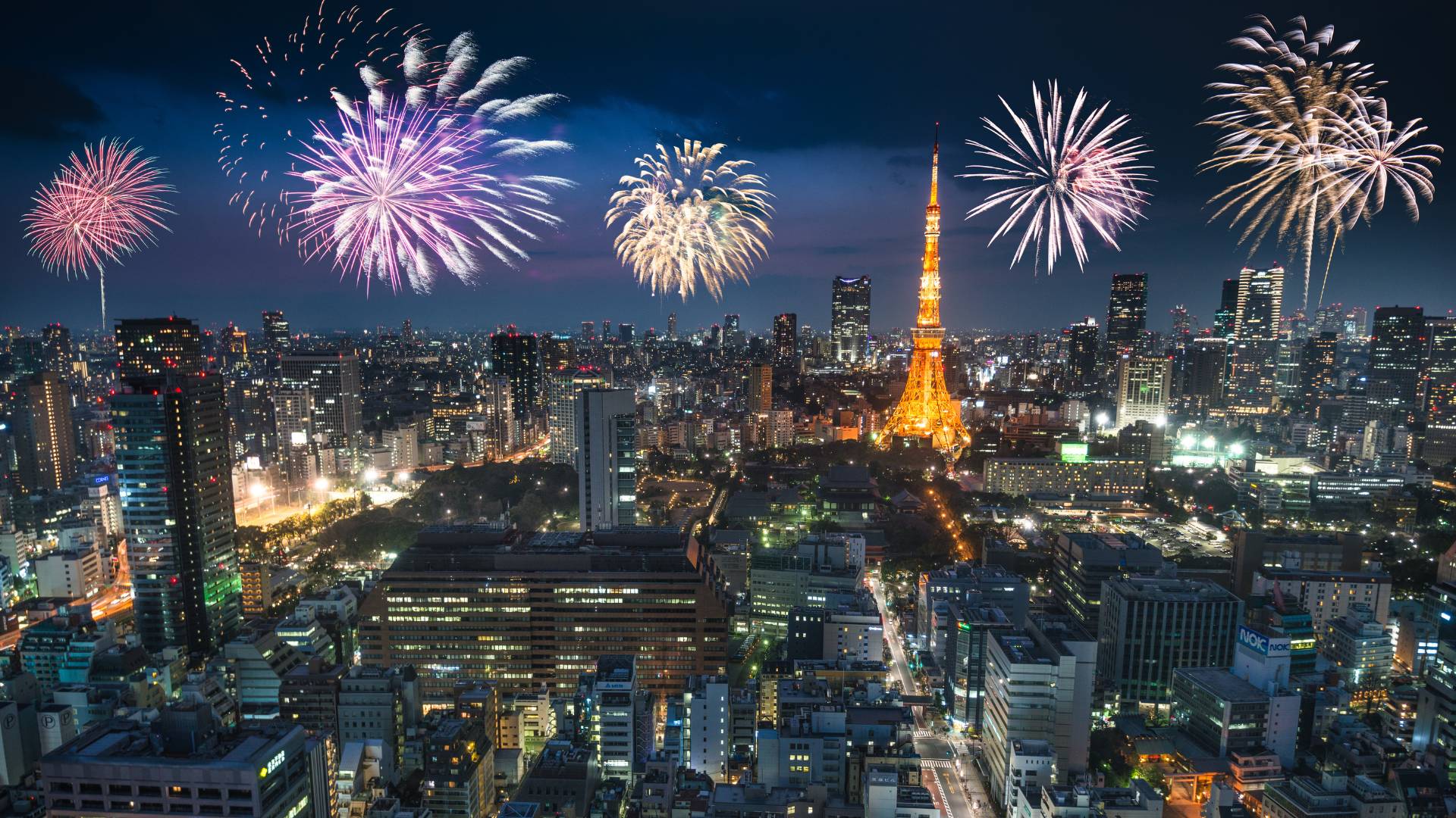 Tokyo New Years Eve Fireworks 2024 - Bili Shoshana