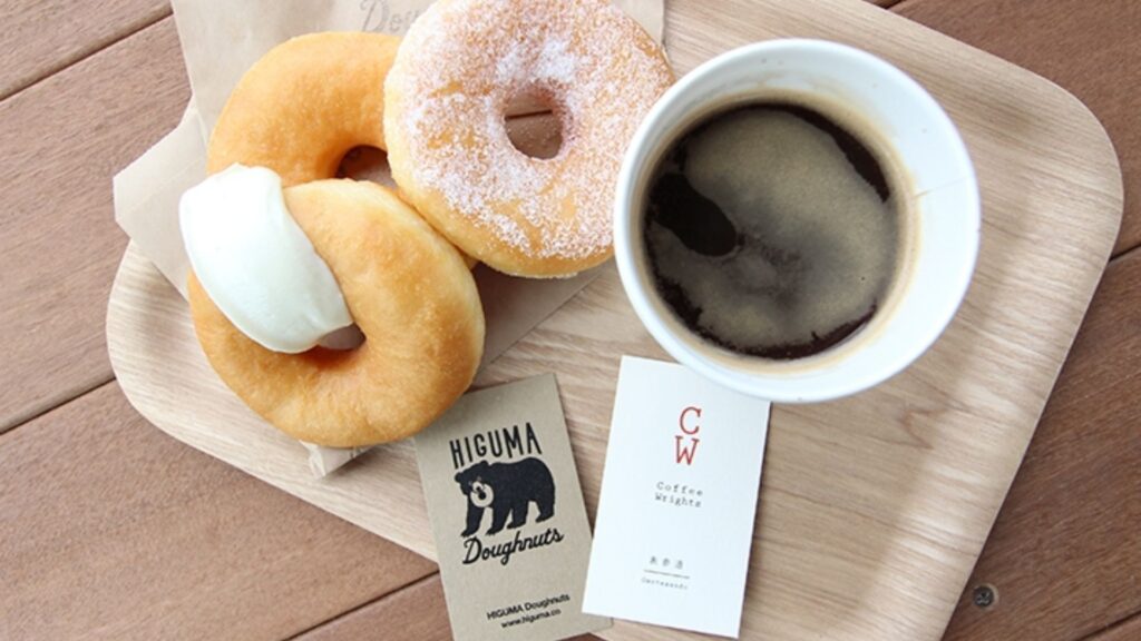 Cafes in Tokyo Higuma Doughnuts and Coffee Wrights