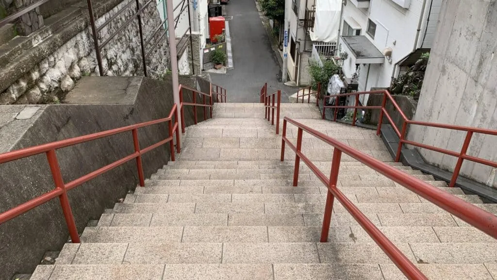 Otaku Attractions Stairs to Suga Shrine Yotsuya