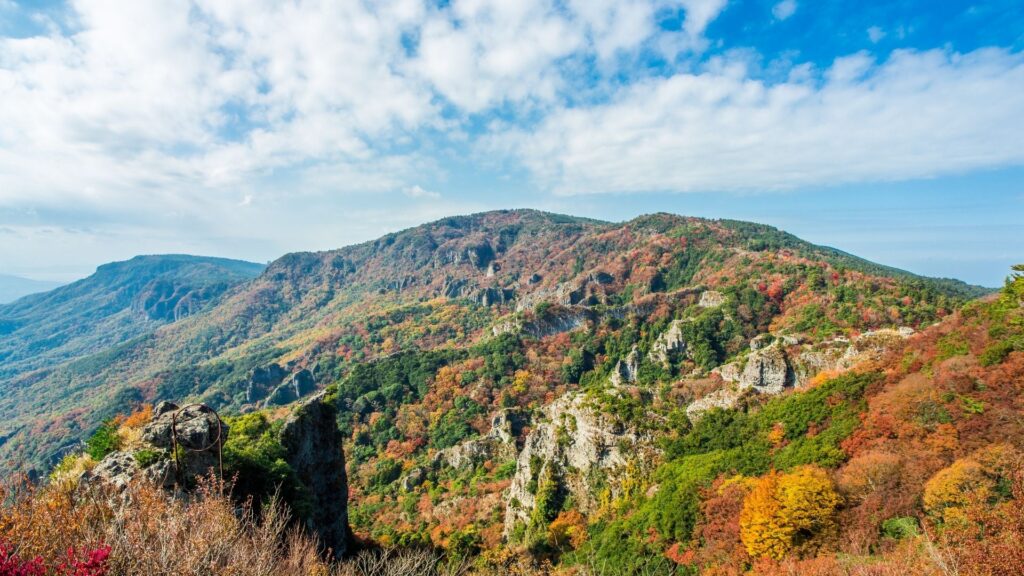 Autumn Leaves in Japan Kankakei Gorge