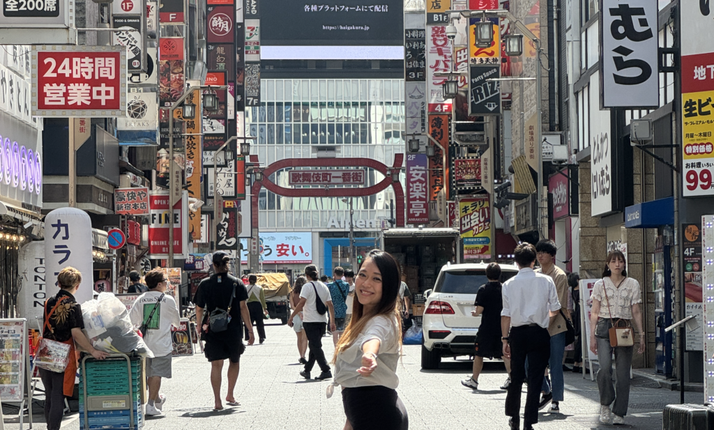 Explore Shinjuku Like A Local: Venese of Flip Japan Guide Having a Grand Time at Kabukicho