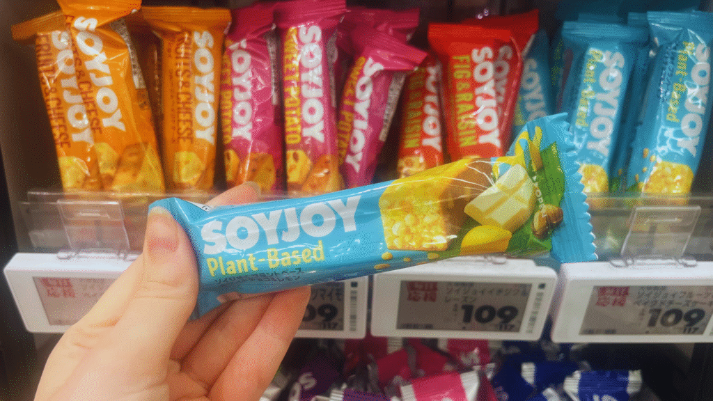 Flip Japan photo of a plant-based soyjoy, a vegan snacks in Japan