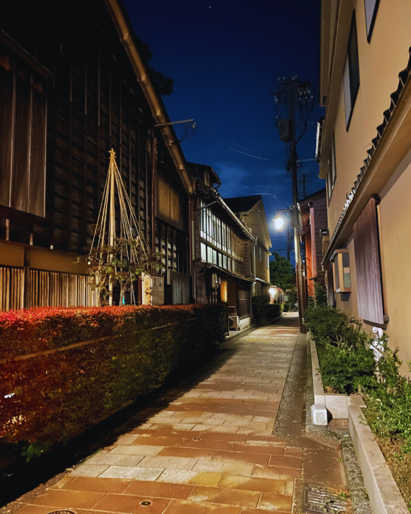 Flip Japan photo of Higashi Chaya District at night