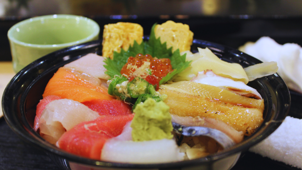 Photo of a seafood bowl 