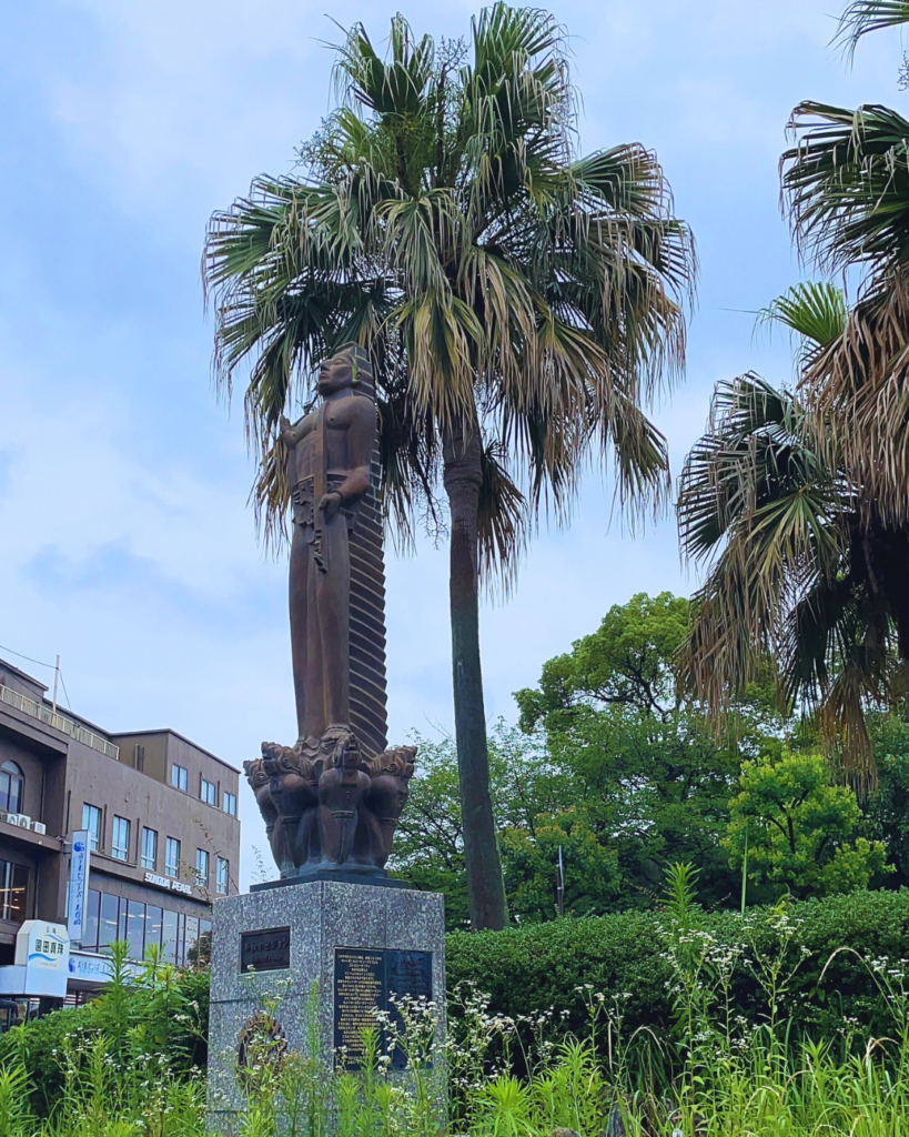 Flip Japan photo of a monument in Nagasaki Peace Park