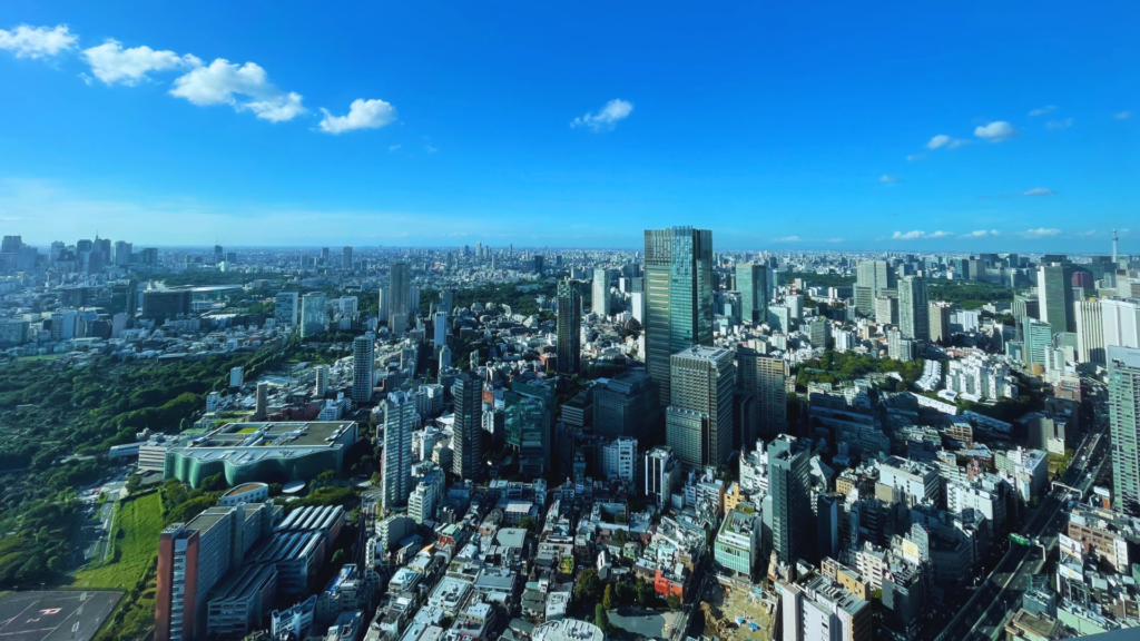 Flip Japan photo of the view from Mori Art Gallery