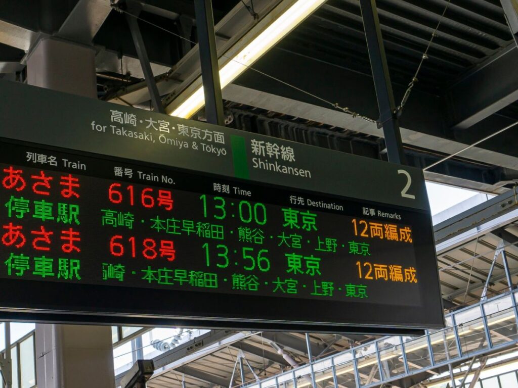 Shinkansen Guide Station Board