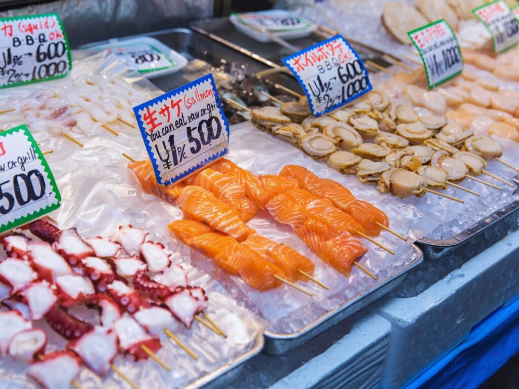 Osaka attractions: Kuromon Ichiba